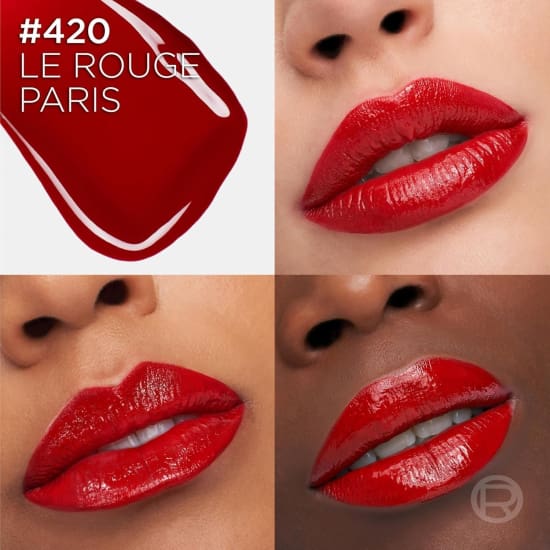 LOREAL Infallible Lacque Resistance Liquid Lipstick LE ROUGE PARIS 420 squalane0