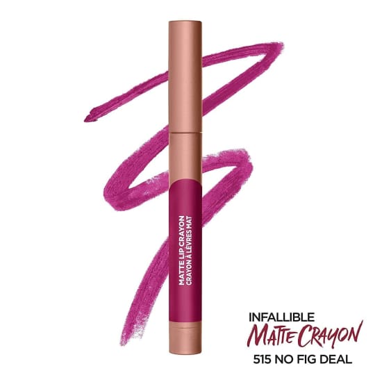 LOREAL Infallible Matte Lip Crayon Lipstick CHOOSE YOUR COLOUR - No Fig Deal 515 - Health & Beauty:Makeup:Lips:Lipstick