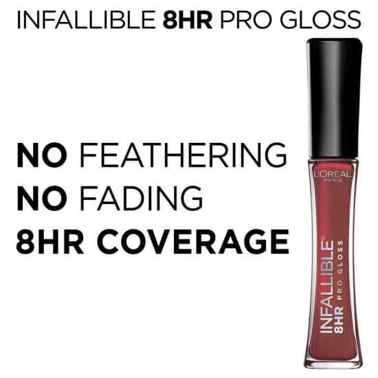 LOREAL Infallible Pro Gloss 8HR Lip Gloss CHERRY FLASH 340 lipgloss3