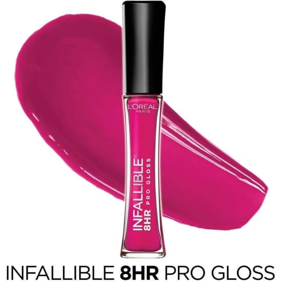 LOREAL Infallible Pro Gloss 8HR Lip Gloss PINK TOPAZ 140 lipgloss0
