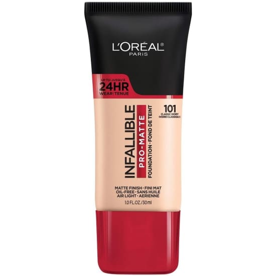 LOREAL Infallible Pro Matte Foundation CLASSIC IVORY 101 24hr oil free watrproof0