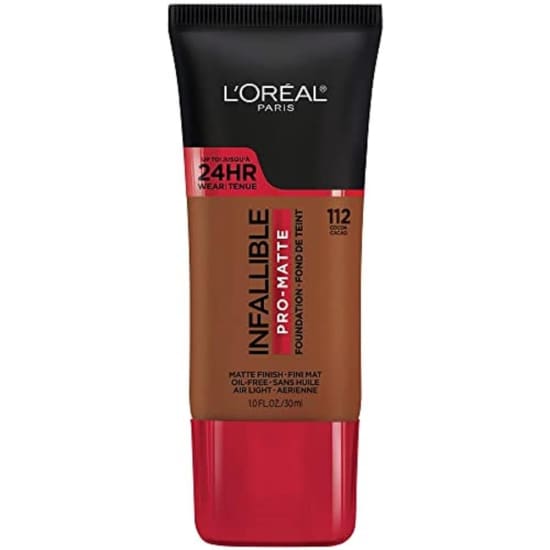 LOREAL Infallible Pro Matte Foundation COCOA 112  24hr wear oil free waterproof0