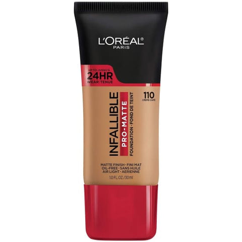 LOREAL Infallible Pro Matte Foundation CREME CAFE 110 24hr oil free0