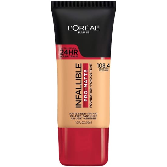 LOREAL Infallible Pro Matte Foundation GOLDEN SUN BEIGE 108.4 24hr oil free0