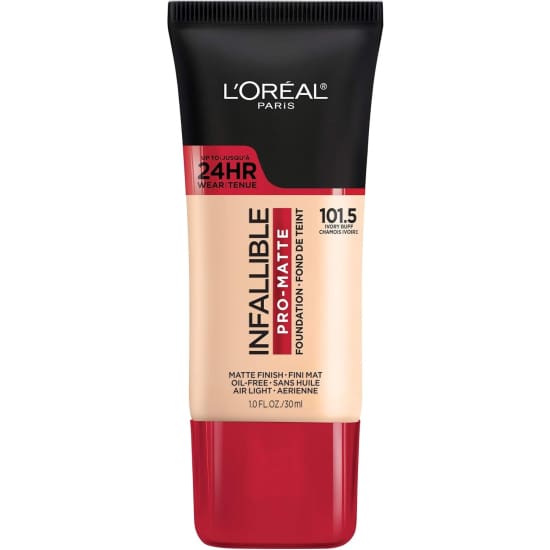 LOREAL Infallible Pro Matte Foundation IVORY BUFF 101.5 24hr oil free watrproof0