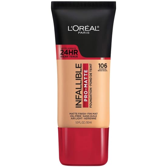 LOREAL Infallible Pro Matte Foundation SUN BEIGE 106 24hr oil free0