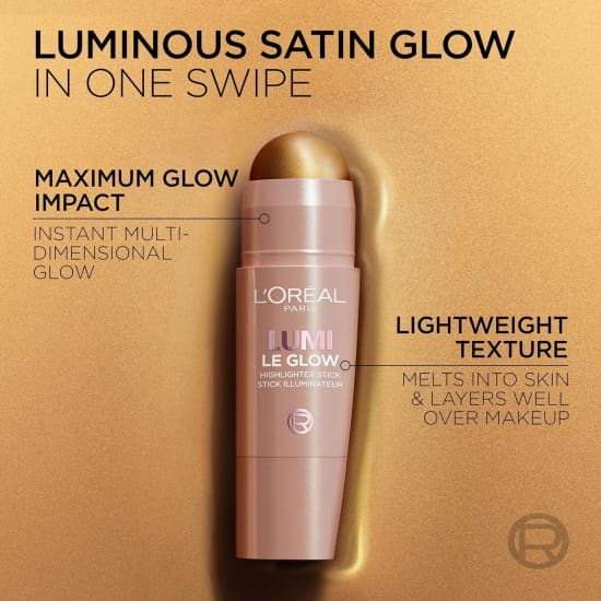 LOREAL Paris True Match Lumi Le Glow Highlighter Stick GLOWY SPARKLING ROSE 6405