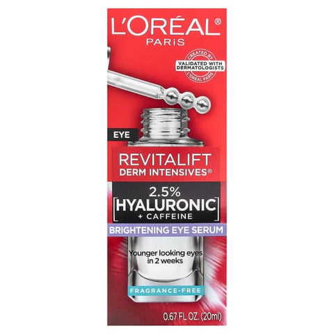LOREAL Revitalift Derm Intensives Brightening Eye Serum 20mL New In Box0