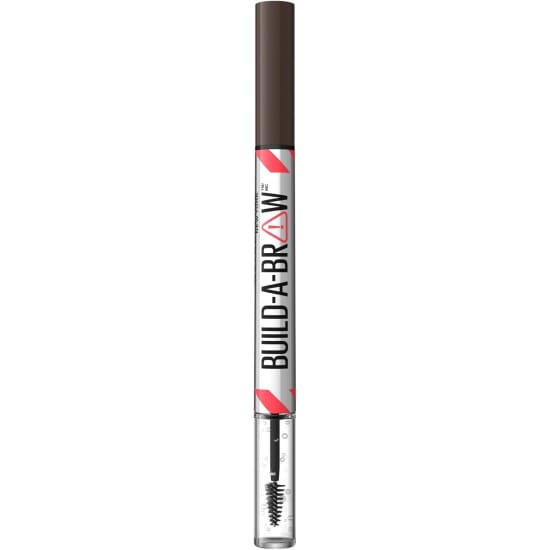 MAYBELLINE Build A Brow 2-in-1 Brow Pen +Sealing Gel DEEP BROWN 260 eye1