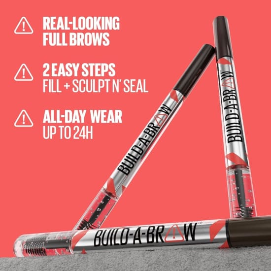 MAYBELLINE Build A Brow 2-in-1 Brow Pen + Sealing Gel SOFT BROWN 255 eye eyebrow5