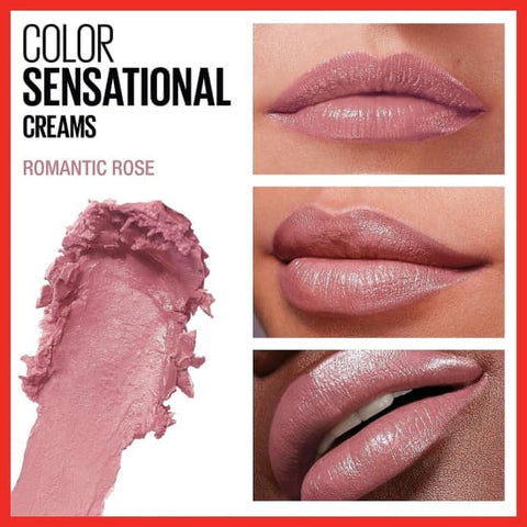 MAYBELLINE Colorsensational Cream Lipstick ROMANTIC ROSE 450 pink - Health & Beauty:Makeup:Lips:Lipstick
