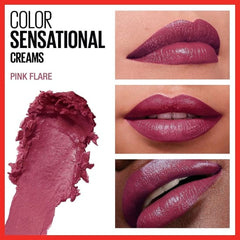 MAYBELLINE Colorsensational Lipstick PINK FLARE 255 cream finish creams