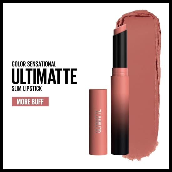 MAYBELLINE Colorsensational Ultimatte Matte Lipstick MORE BUFF 699 pink beige - Health & Beauty:Makeup:Lips:Lipstick
