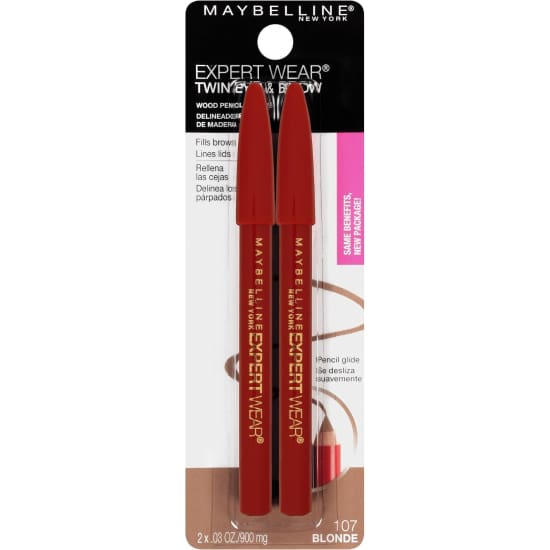 MAYBELLINE Expert Wear Twin Eye & Brow Pencil BLONDE 107 eyebrow  liner0