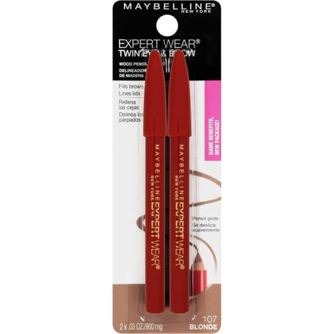 MAYBELLINE Expert Wear Twin Eye & Brow Pencil BLONDE 107 eyebrow  liner0