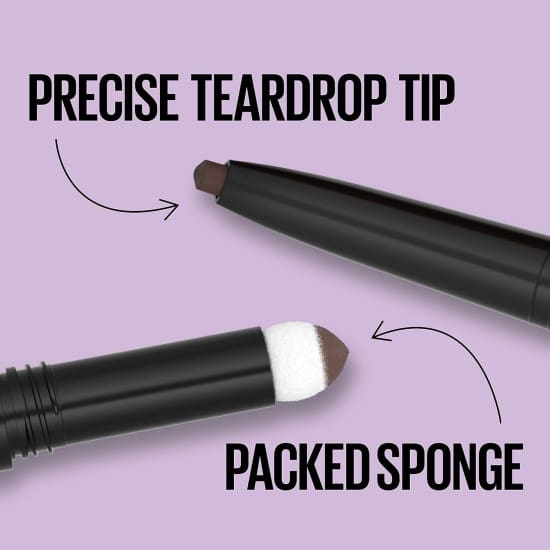 MAYBELLINE Express Brow 2 in 1 Pencil + Powder DEEP BROWN 260 eye eyebrow3