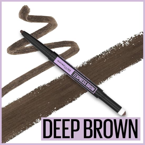 MAYBELLINE Express Brow 2 in 1 Pencil + Powder DEEP BROWN 260 eye eyebrow1