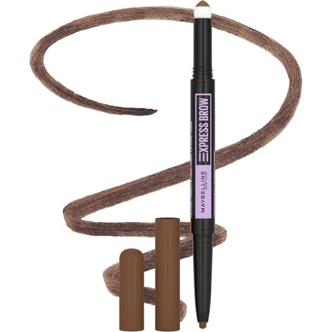 MAYBELLINE Express Brow 2 in 1 Pencil + Powder SOFT BROWN 255 eye eyebrow0