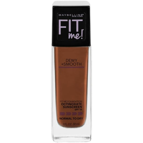 MAYBELLINE Fit Me Foundation DEWY + SMOOTH MOCHA 360 normal DRY skin - Health & Beauty:Makeup:Face:Foundation