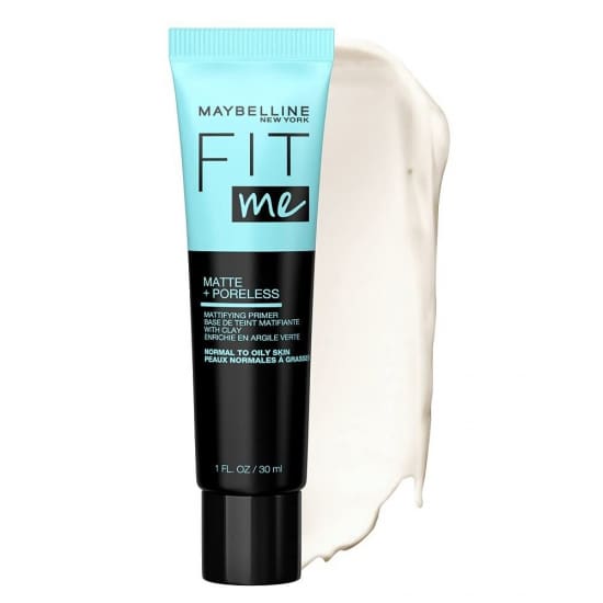 MAYBELLINE Fit Me Matte + Poreless Mattifying Primer with Clay Normal Oily skin - Health & Beauty:Makeup:Face:Face Primer