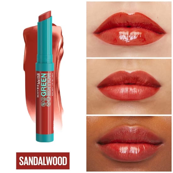 Maybelline Green Edition Balmy Lip Blush Lipstick CHOOSE YOUR COLOUR New - Sandalwood 010 - Health & Beauty:Makeup:Lips:Lipstick