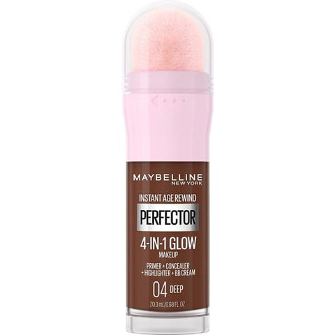 MAYBELLINE Instant Age Rewind Perfector 4 in 1 Glow Makeup DEEP 04 - Health & Beauty:Makeup:Face:Foundation