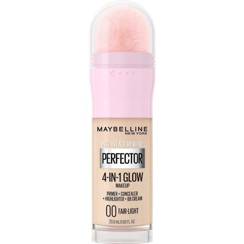 MAYBELLINE Instant Age Rewind Perfector 4 in 1 Glow Makeup FAIR LIGHT 00 primer - Health & Beauty:Makeup:Face:Foundation