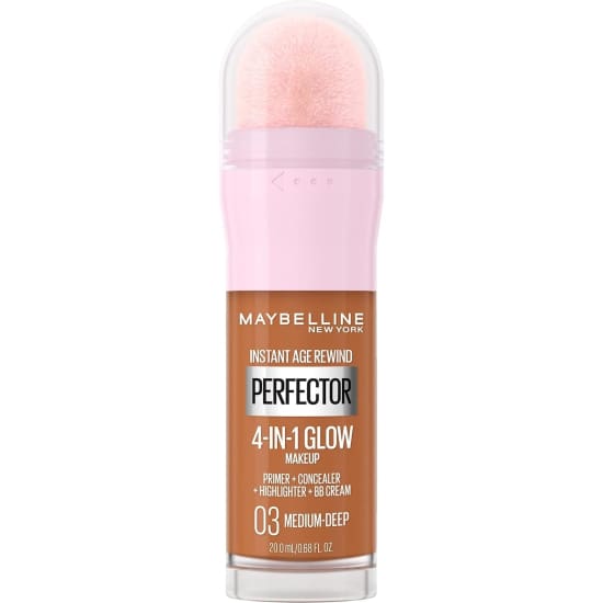MAYBELLINE Instant Age Rewind Perfector 4 in 1 Glow Makeup MEDIUM DEEP 03 NEW0