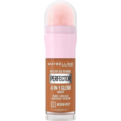 MAYBELLINE Instant Age Rewind Perfector 4 in 1 Glow Makeup MEDIUM DEEP 03 NEW0