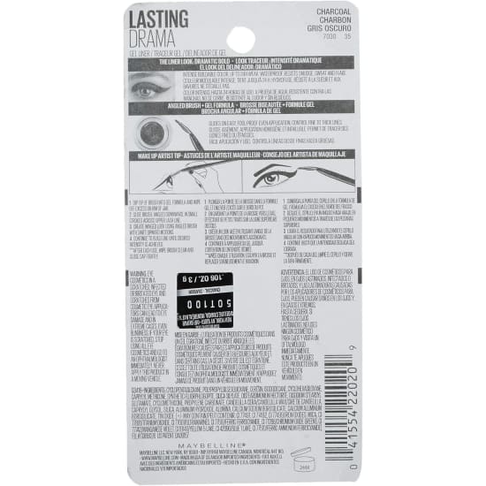 MAYBELLINE Lasting Drama Gel Pot Eye Liner CHARCOAL 954 eyeliner 24Hr grey4