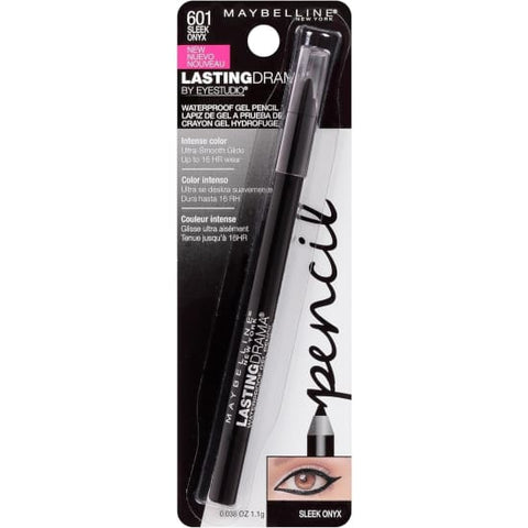 MAYBELLINE Lasting Drama Waterproof Gel Pencil Eye Liner SLEEK ONYX 601 eyeliner0