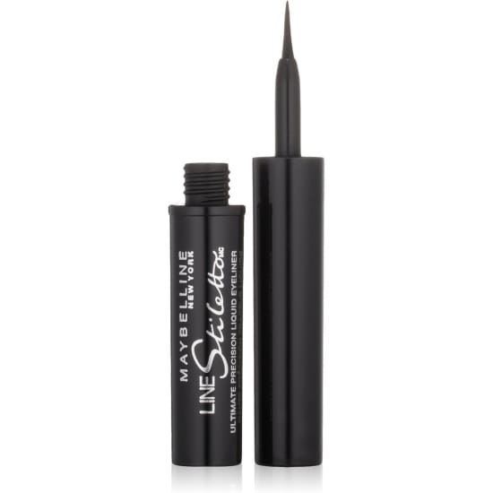 MAYBELLINE Line Stiletto Liquid Eye Liner BLACKEST BLACK 501 eyeliner 24Hr1