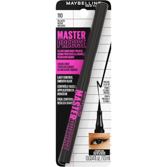 MAYBELLINE Master Precise All Day Liquid Eye Liner BLACK 110 eyeliner0