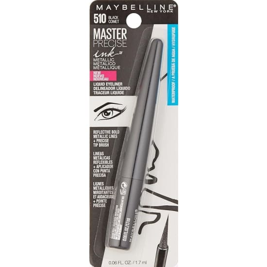 MAYBELLINE Master Precise Ink Metallic Liquid Eye Liner BLACK COMET 510 eyeliner0