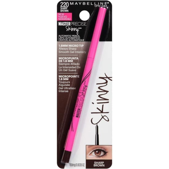 MAYBELLINE Master Precise Skinny Automatic Eye Liner SHARP BROWN 220 eyeliner - Health & Beauty:Makeup:Eyes:Eyeliner