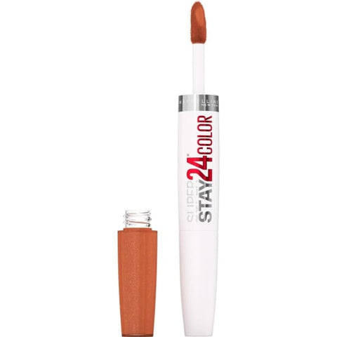 MAYBELLINE SuperStay 24HR 2-step Lipcolor COPPER GLISTEN 910 liquid lipstick - Health & Beauty:Makeup:Lips:Lipstick