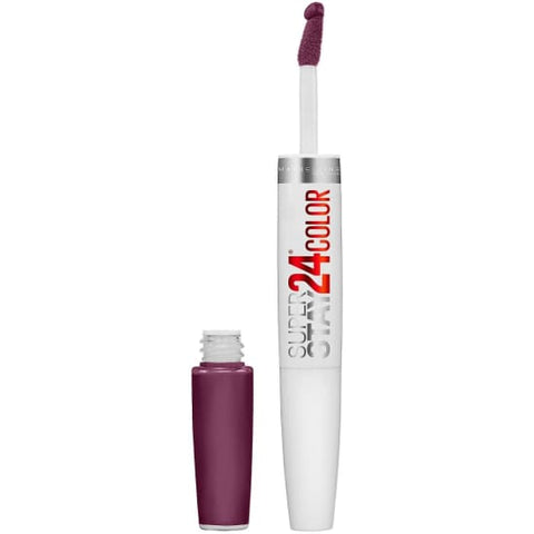 MAYBELLINE SuperStay 24HR 2-step Lipcolor EXTREME AUBERGINE 270 liquid lipstick - Health & Beauty:Makeup:Lips:Lipstick