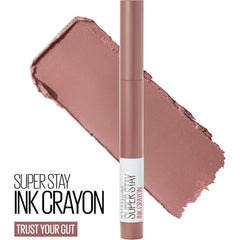 MAYBELLINE SuperStay Ink Lip Crayon Lipstick TRUST YOUR GUT 010 muted mauve rose
