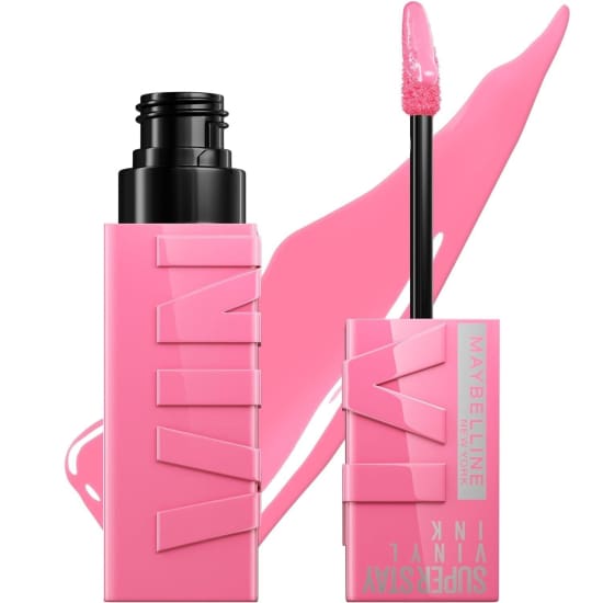 MAYBELLINE SuperStay Vinyl Ink Lipcolor UPBEAT 155 liquid lipstick pink - Health & Beauty:Makeup:Lips:Lipstick