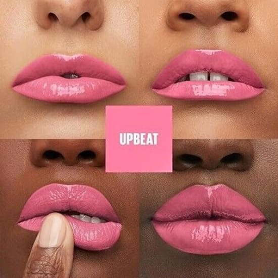 MAYBELLINE SuperStay Vinyl Ink Lipcolor UPBEAT 155 liquid lipstick pink - Health & Beauty:Makeup:Lips:Lipstick