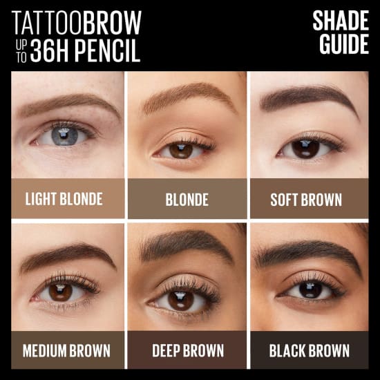 MAYBELLINE Tattoo Studio Brow Pigment Pencil BLONDE 250 eye eyebrow 36H6