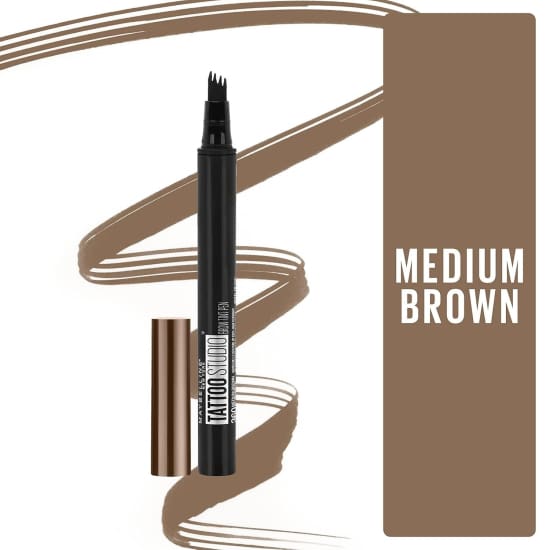 MAYBELLINE Tattoo Studio Brow Tint Pen MEDIUM BROWN 360 eye eyebrow0