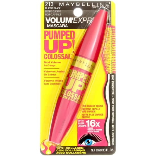 MAYBELLINE Volum'Express Pumped Up! Colossal Mascara CLASSIC BLACK 2130