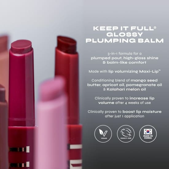 MILANI Keep it Full Glossy Plumping Balm CHILI 200 red lip plumper5
