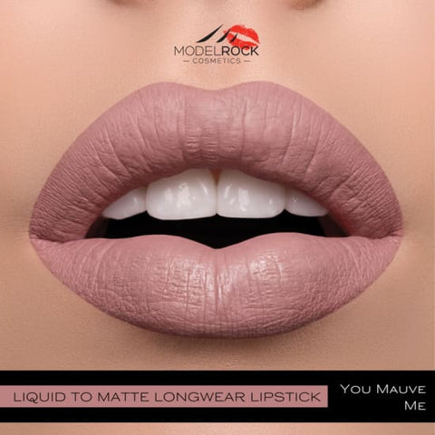 MODELROCK Liquid to Matte Lipstick YOU MAUVE ME model rock lipcolour last Vegan - Health & Beauty:Makeup:Lips:Lipstick