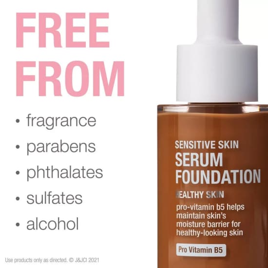 NEUTROGENA Sensitive Healthy Skin Serum Foundation DEEP 01 Pro Vitamin B5 NEW1