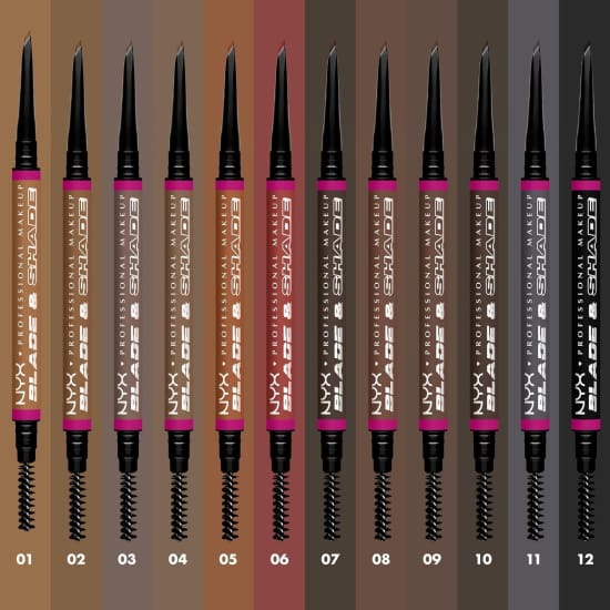 NYX Blade & Shade Nano Brow Mechanical Pencil AUBURN FFBP05 Eye eyebrow7