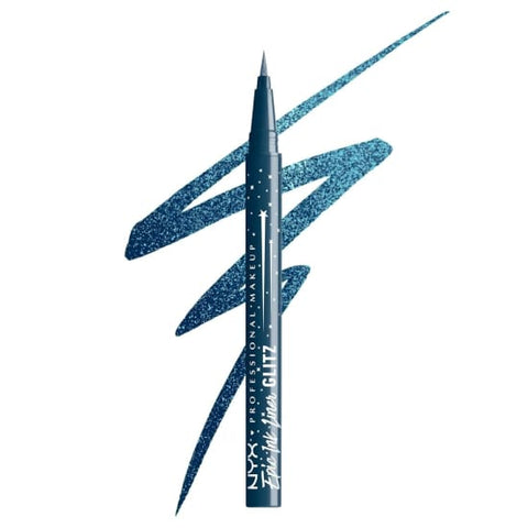 NYX Epic Ink Glitz Liquid Eye Liner DENIM DAZZLE EILG05 Eyeliner metallic0