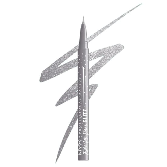 NYX Epic Ink Glitz Liquid Eye Liner FLASHY FLARE EILG04 Eyeliner metallic silver0