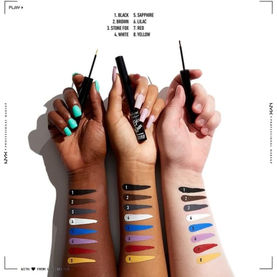 NYX Epic Wear Eye & Body Liquid Liner BROWN EWSPLL02 Waterproof Eyeliner4